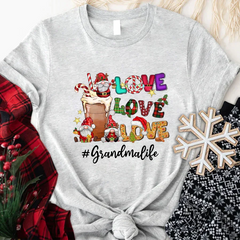 Lofaris Gnome Christmas Love Grandma Life Gifts T-Shirt