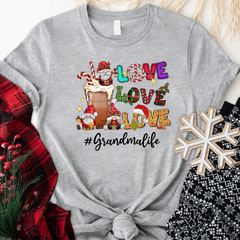 Lofaris Gnome Christmas Love Grandma Life Gifts T-Shirt