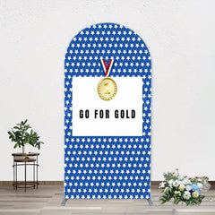 Lofaris Go For Gold Sports Birthday Party Arch Backdrop