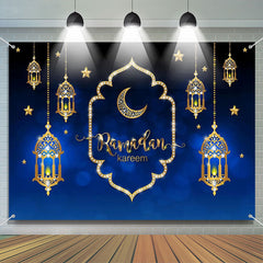 Lofaris Gold Diamond Pendant Lantern Ramadan Kareem Backdrop