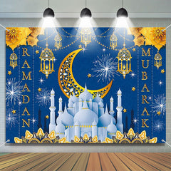 Lofaris Gold Flower Moon Majestic Palace Ramadan Backdrop