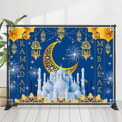 Lofaris Gold Flower Moon Majestic Palace Ramadan Backdrop