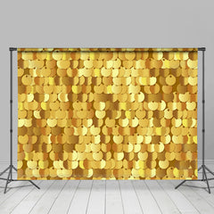 Lofaris Gold Glitter Sequin Simple Dance Party Backdrop