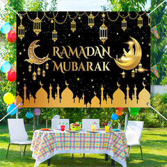 Lofaris Gold Pendant Palace Moon Galaxy Ramadan Backdrop