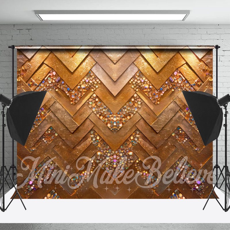 Lofaris Gold Silver Rhombus Sequins Retro Photo Backdrop