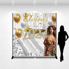 Lofaris Gold Sliver Balloons Class 2024 Custom Grad Backdrop