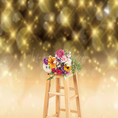 Lofaris Golden Dots Gorgeous Bokeh Photography Backdrop