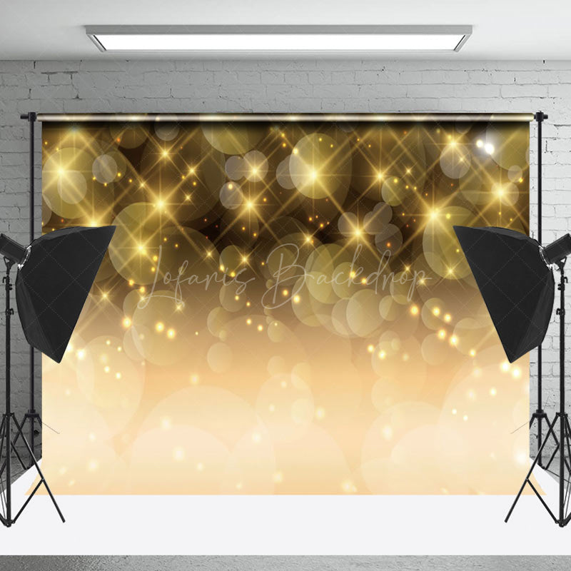 Lofaris Golden Dots Gorgeous Bokeh Photography Backdrop