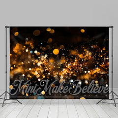 Lofaris Golden Glitter Bokeh Dreamy Photo Shoot Backdrop