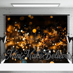 Lofaris Golden Glitter Bokeh Dreamy Photo Shoot Backdrop