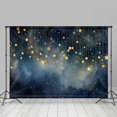 Lofaris Golden Star Abstract Smoke Bokeh Dance Backdrop