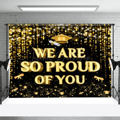 Lofaris Golden Tassel Glitter Hat Star Graduation Backdrop