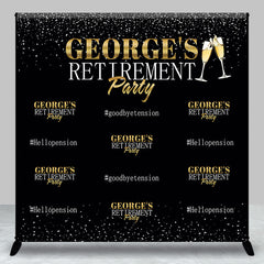 Lofaris Goodbye Tension Step Repeat Custom Retirement Backdrop