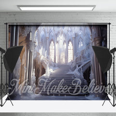 Lofaris Gorgeous Frozen Castle Stairs Architecture Backdrop