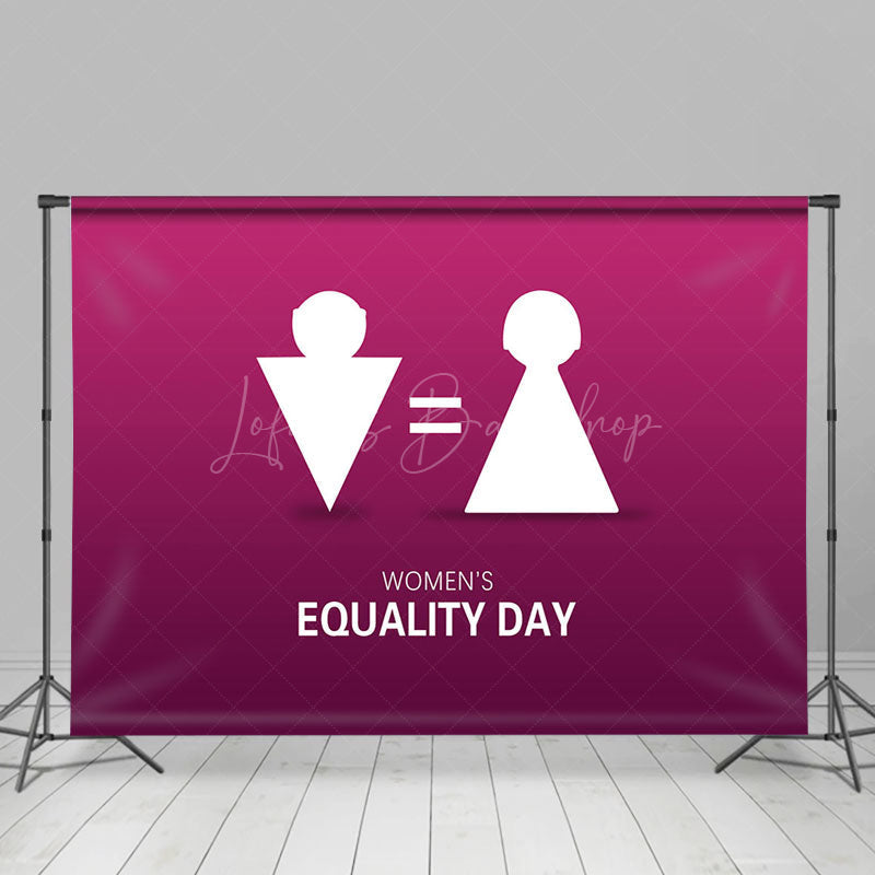 Lofaris Gradient Purple Sign Womens Equality Day Backdrop