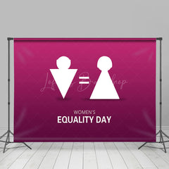 Lofaris Gradient Purple Sign Womens Equality Day Backdrop