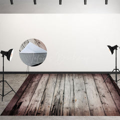 Lofaris Gradient Scratches Photoshoot Wood Floor Backdrop