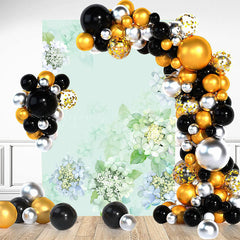 Lofaris Gradient Spring Floral Backdrop For Birthday Party