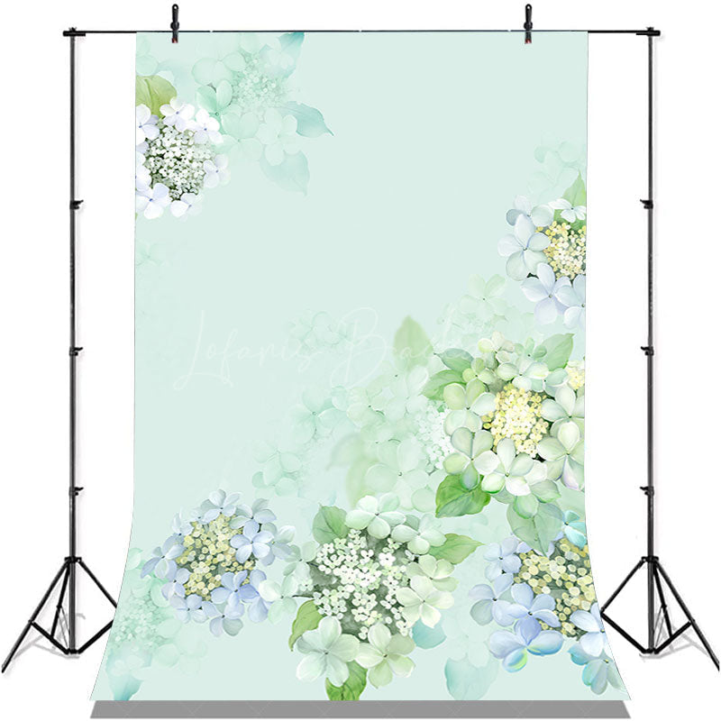 Lofaris Gradient Spring Floral Backdrop For Birthday Party