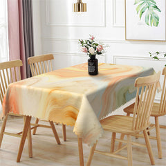 Lofaris Gradient Yellow Decorative Rectangle Tablecloth