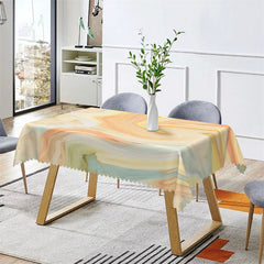 Lofaris Gradient Yellow Decorative Rectangle Tablecloth