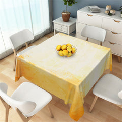 Lofaris Gradient Yellow White Decorative Rectangle Tablecloth