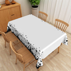 Lofaris Graduation White And Black Edge Rectangle Tablecloth