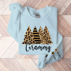 Lofaris Grammy Leopard Xmas Tree Custom Christmas Sweatshirt