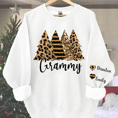 Lofaris Grammy Leopard Xmas Tree Custom Christmas Sweatshirt