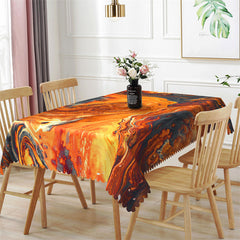 Lofaris Grand Canyon Warm Color Effects Sunset Tablecloth