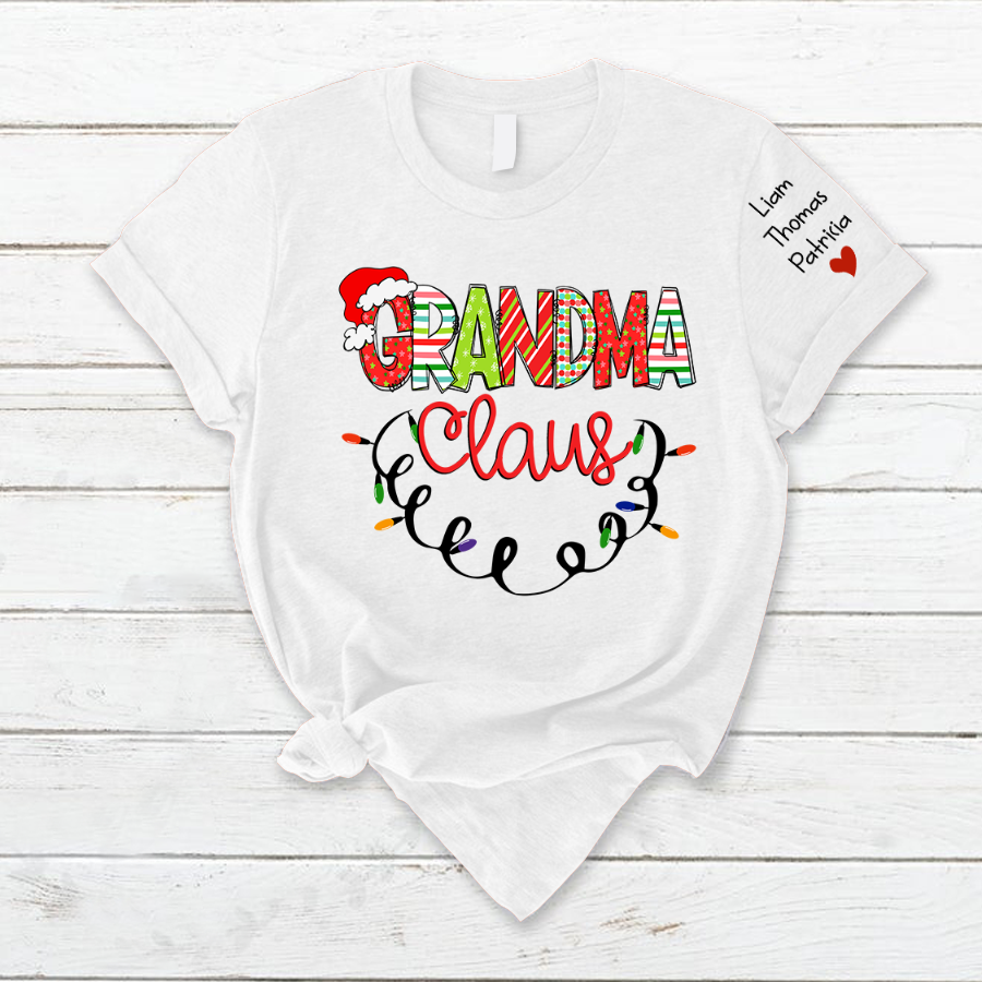 Lofaris Grandma And GrandKid Christmas Personalized T-Shirt