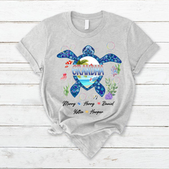 Lofaris Grandma and Grandkids Turtle Mothers Day T-Shirt