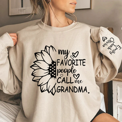 Lofaris My Favorite People Call Me Grandma And Grandkids Sweatshirt