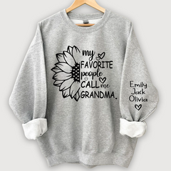 Lofaris My Favorite People Call Me Grandma And Grandkids Sweatshirt