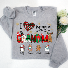 Lofaris Christmas I Love Being A Grandma Sweatshirt