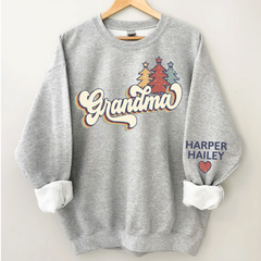 Lofaris Grandma Custom Christmas Tree CTH01 Sweatshirt