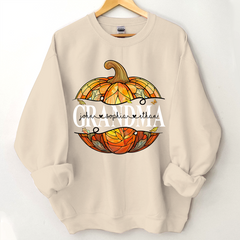 Lofaris Grandma Cut Pumpkin And Grandkids Custom Sweatshirt