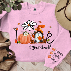 Lofaris Love Grandma Life Gnome Pumpkin Autumn Fall Sweatshirt Gift TH