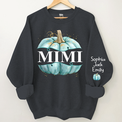 Lofaris Grandma Pumpkin Grandkids Autumn Custom Sweatshirt