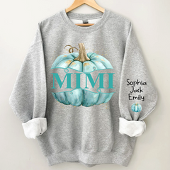 Lofaris Grandma Pumpkin Grandkids Autumn Custom Sweatshirt