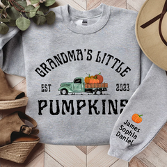 Lofaris Grandmas Little Pumpkins Truck Custom Sweatshirt