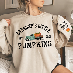 Lofaris Grandmas Little Pumpkins Truck Custom Sweatshirt