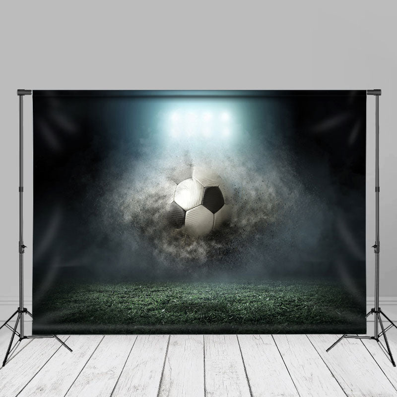 Lofaris Grass Soccer Dust Sports Backdrop For Photography