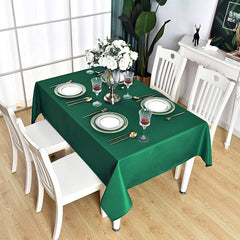 Lofaris Green 150 GSM Polyester Banquet Rectangle Tablecloth