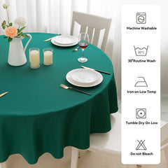 Lofaris Green 180 GSM Polyester Round Banquet Tablecloth