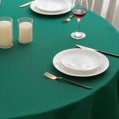 Lofaris Green 180 GSM Polyester Round Banquet Tablecloth