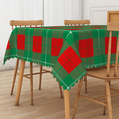 Lofaris Green Christmas Holiday Rectangle Tablecloth