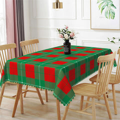 Lofaris Green Christmas Holiday Rectangle Tablecloth