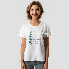 Lofaris Green Eucalyptus Custom Family Reunion T-Shirt