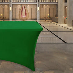 Lofaris Green Fitted Spandex Rectangle Banquet Table Cover